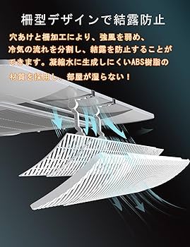 Amazon.co.jp: RASISUS エアコン風よけカバー エアコンルーバー